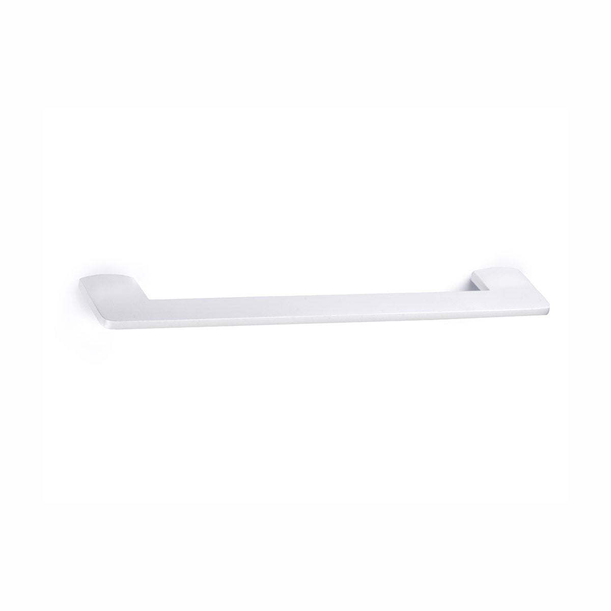 Manche en Zamak finition blanc mat, dimensions: 255x40x10mm et inserts ...