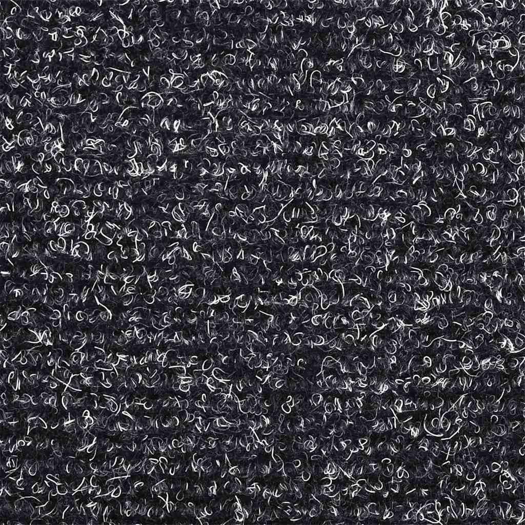 vidaXL Tapis d'escalier autocollants 20 pièces 56 x 17 x 3 cm Gris foncé Demi-rond - 6