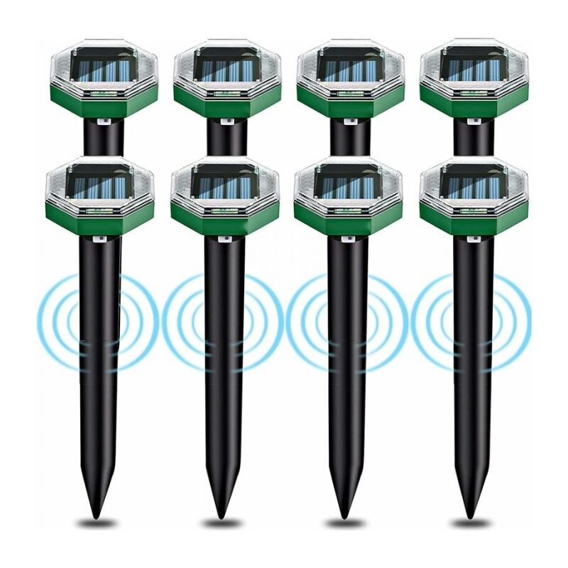 sztuk odstraszaczy na krety ultradźwiękowych solarnych odstraszacz krety ultradźwiękowy solarny z wodoodpornością użytku ogrodach tarasach trawnikach