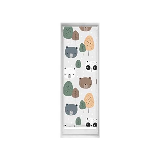 Estor estampado easyfix sin taladrar - estor translúcido tamaño 55x150 - estor sin herramientas color bear | blindecor