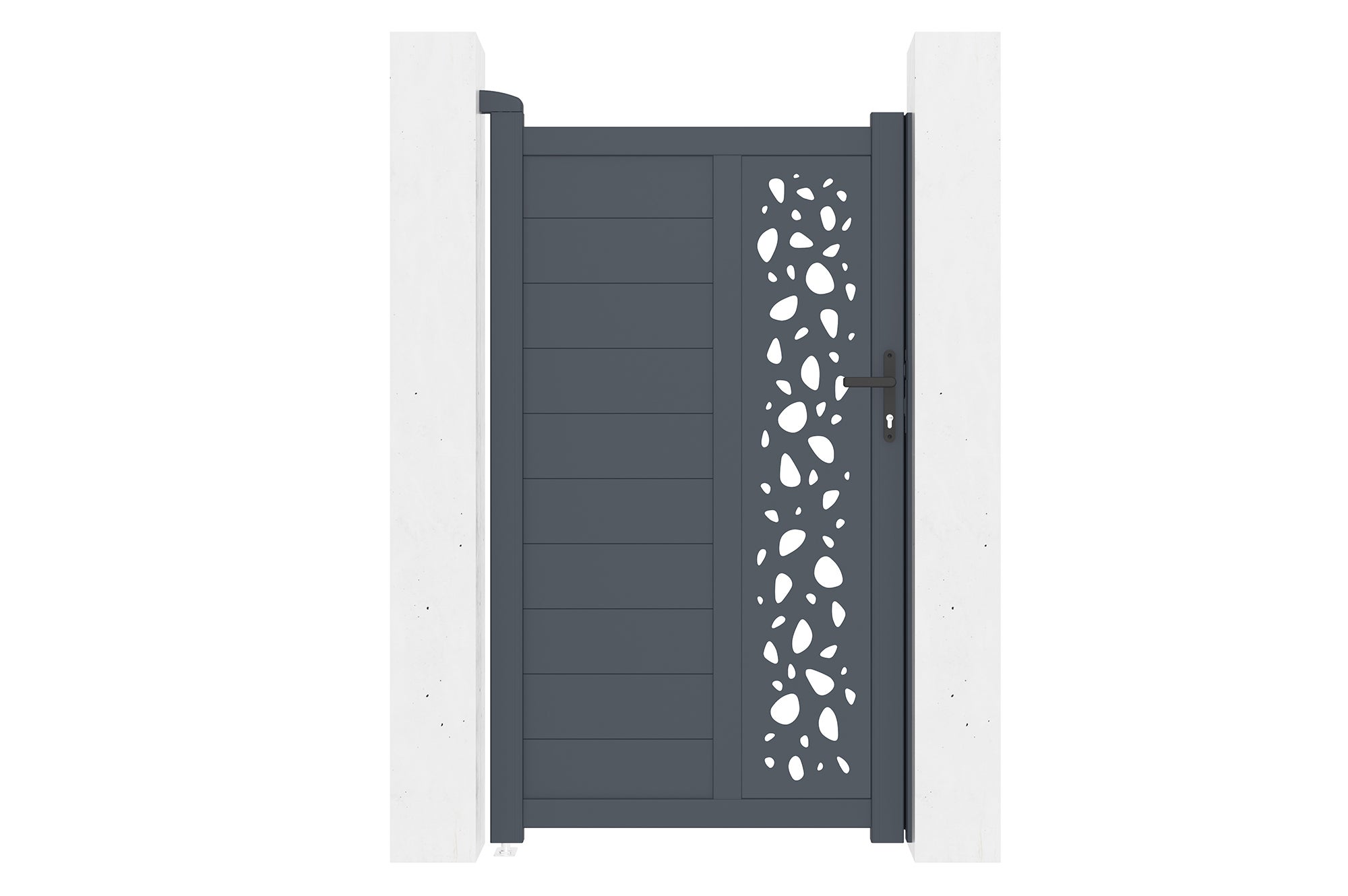 SUNNY 100P180 pacchetto cancello in alluminio grigio + 2 pali - 6