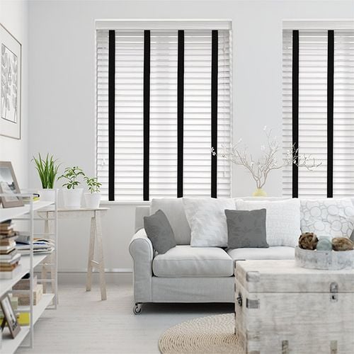 Venecianas madera efecto madera con cinta color nuclear tx - negro 168x120 - cortinadecor