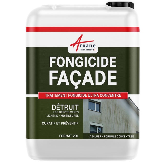 Traitement anti-dépots verts ULTRA CONCENTRÉ pour façades et crépis - 20 L - ARCANE INDUSTRIES