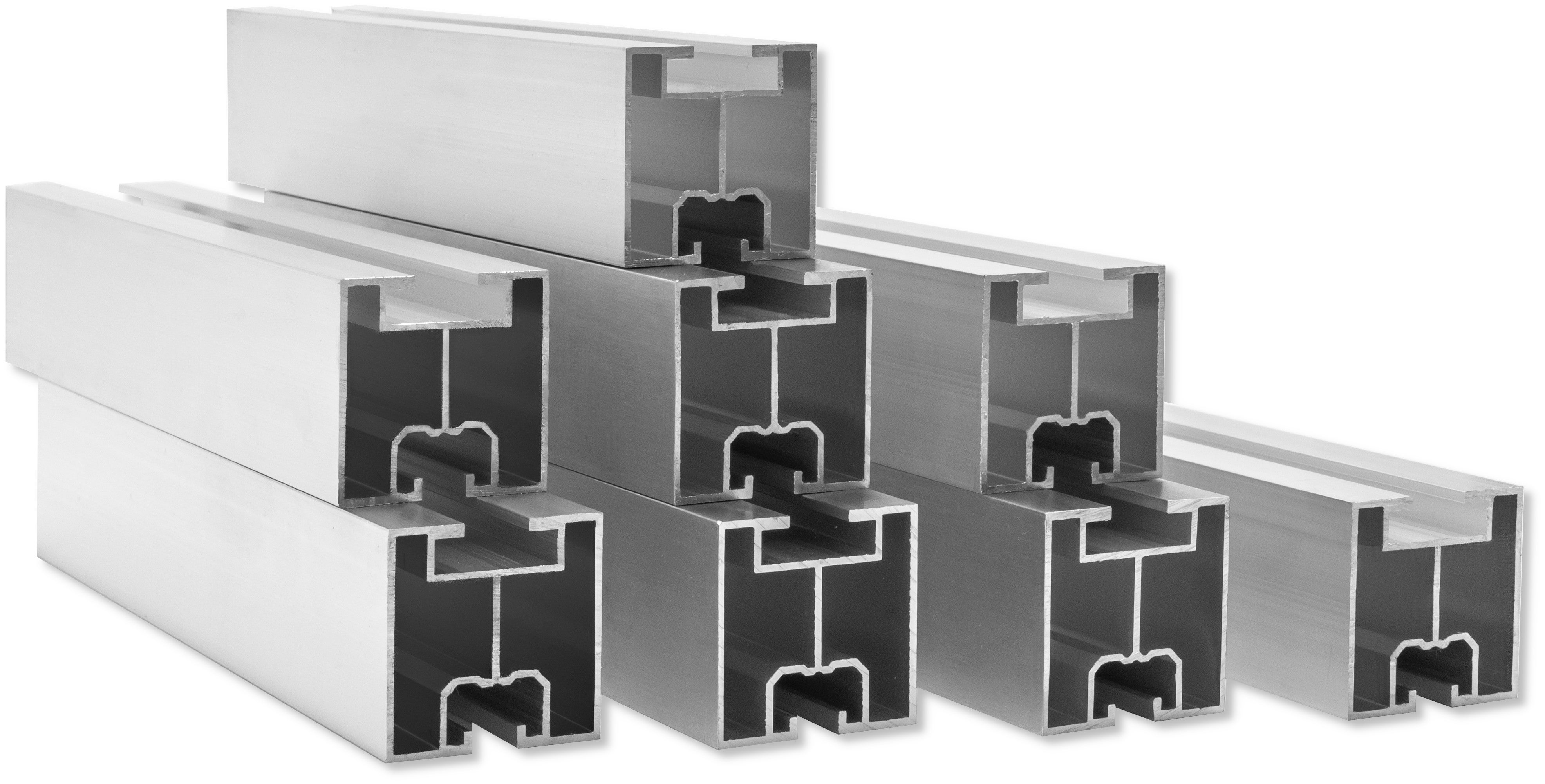 PROFILÉ DE MONTAGE PV RAIL EN ALUMINIUM 40x40 SET 4M (2X2M) TYPE T - 4