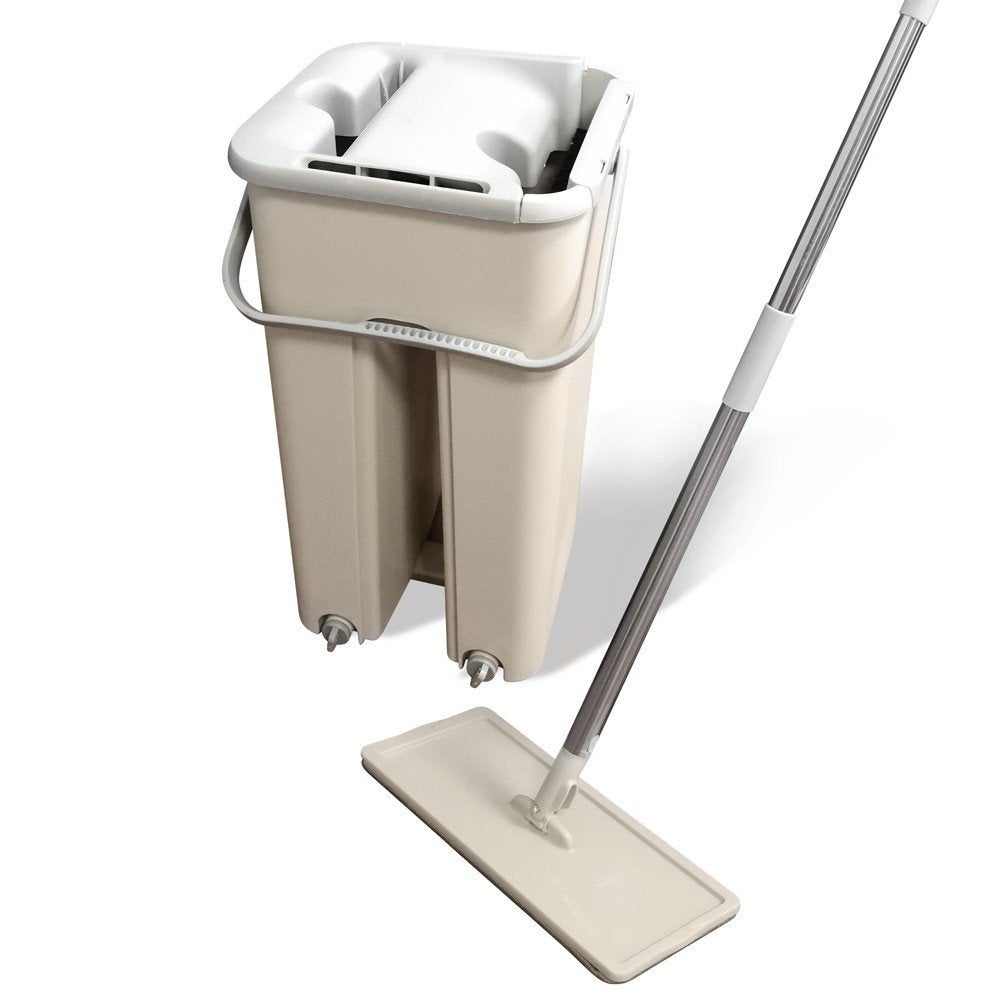 Serpillère De Remplacement Pour Balai Microfibre - 60x15,5 Cm, Polyester/coton - Pour Sols Carrelés, Bois