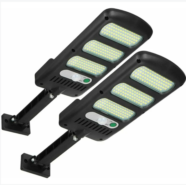 Zewnętrzne lampy solarne, zestaw 2 zewnętrznych lamp bezpieczeństwa z czujnikiem ruchu, wodoodporne lampy solarne z regulacją 180° do f