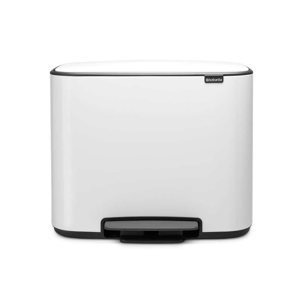 Brabantia Cubo De Pedal Bo, Con 3 Cubos Interiores, 3 X 11 Litros, White , Leroy Merlin