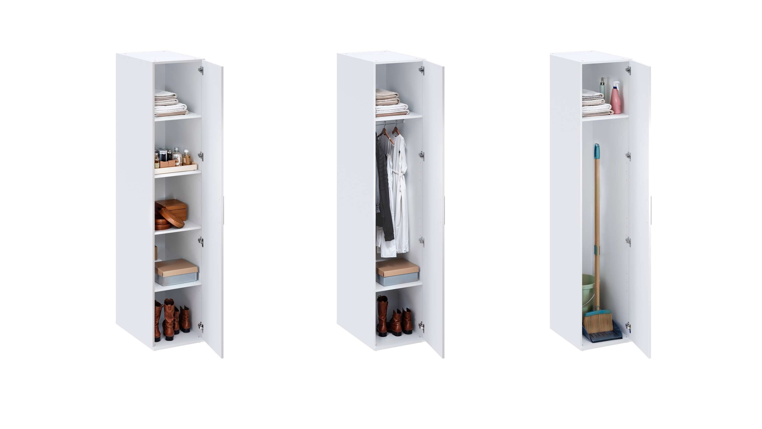 Conjunto de muebles lavadora secadora T-BATH 110,7x208cm blanco esp.22 mm - 5