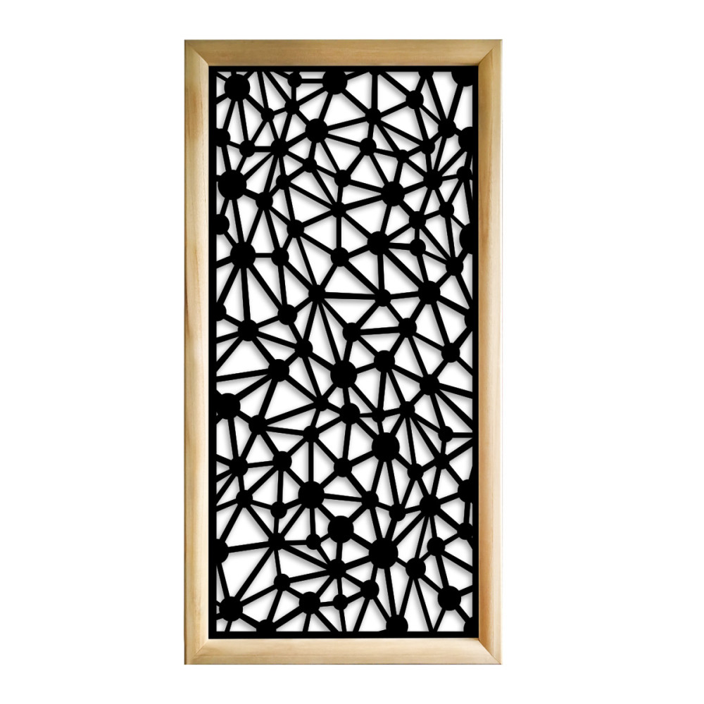 Atom - módulos decorativos rectangulares de madera y pvc - medida 47x94 cm - espesor 47mm - color interior negro