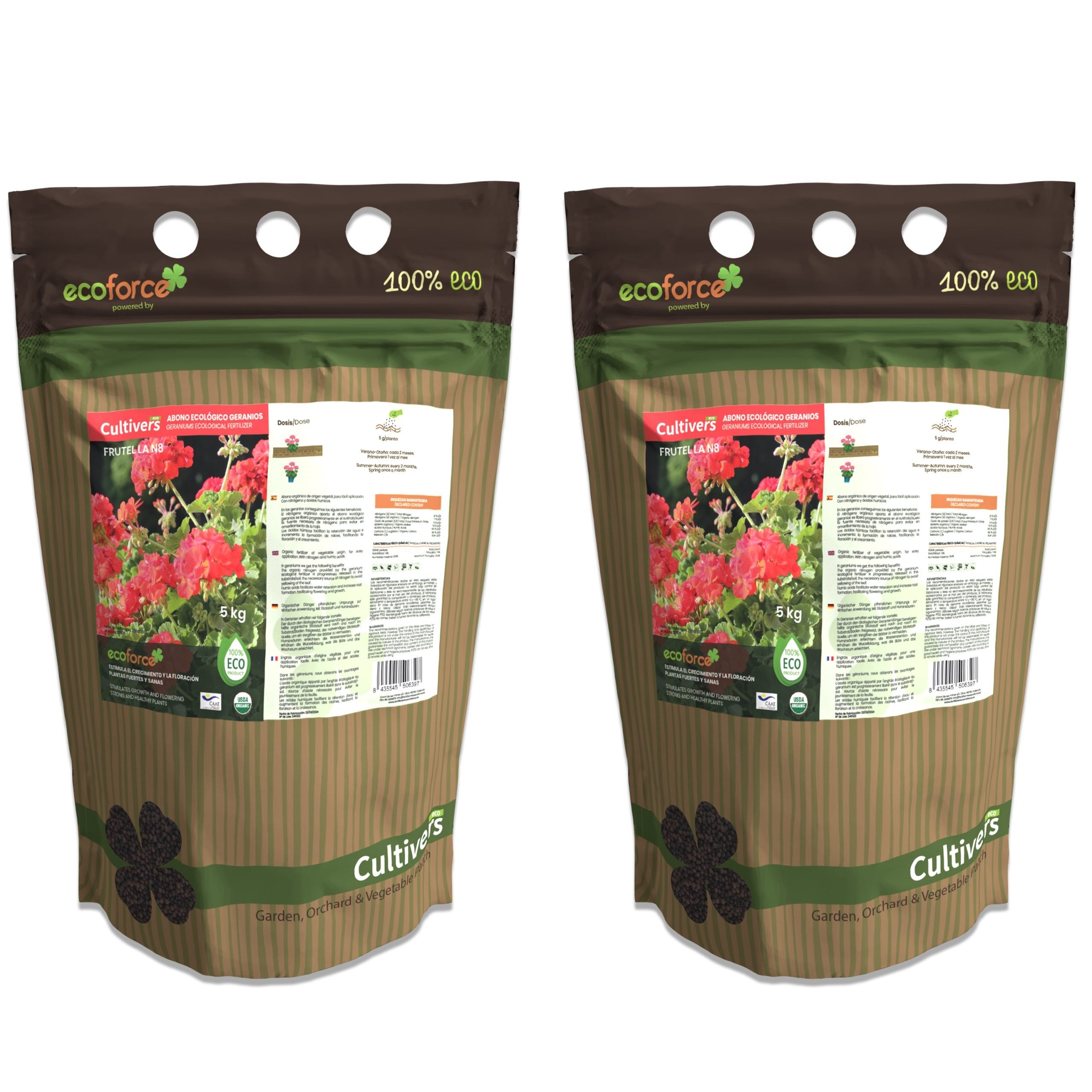 Fertilizzante Ecologico Per Rose E Rampicanti CULTIVERS - 1 Kg 100% Biologico
