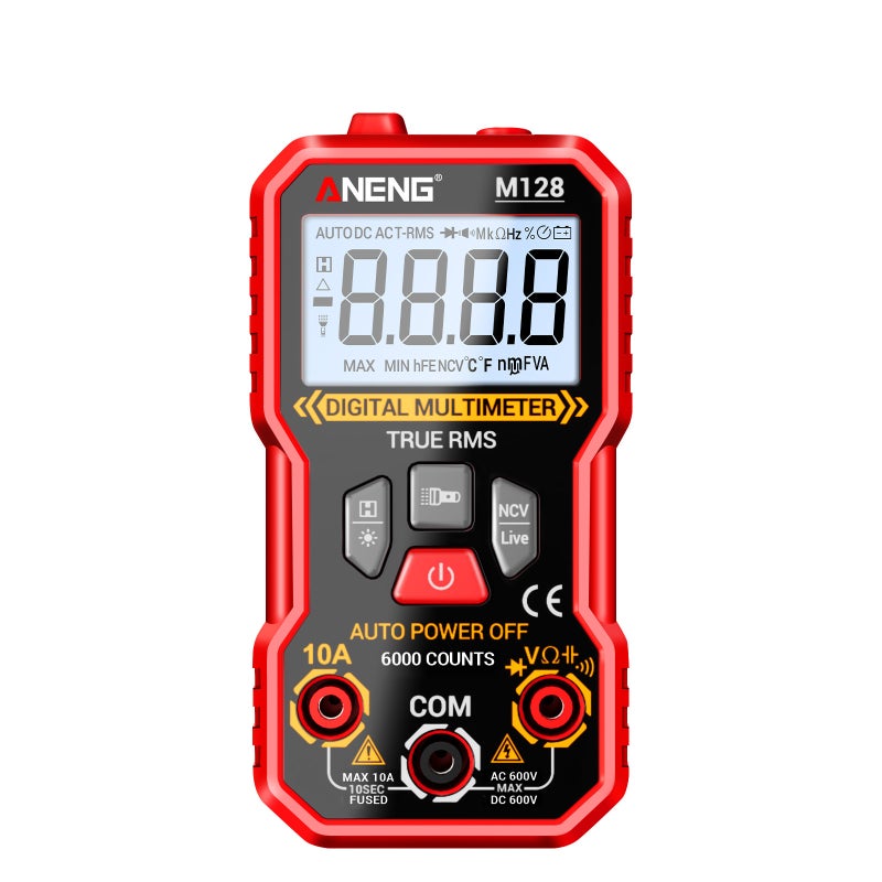 Profesjonalny multimetr cyfrowy o wysokiej precyzji 6000 punktów, pomiar napięcia AC/DC, detekcja NCV, omomierz, amperomierz, rezystancja