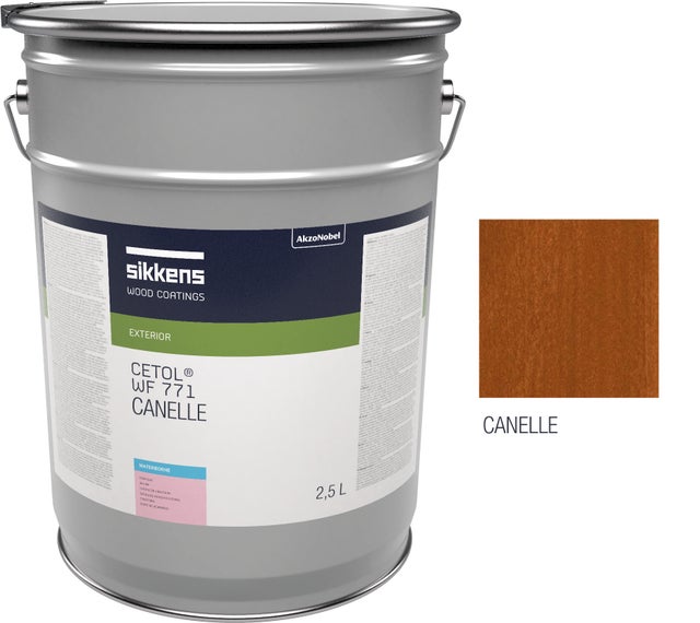 Saturador para madera exterior SIKKENS CETOL WF 771 – Protección y acabado – Mate – 2,5 L – Color Color Canela