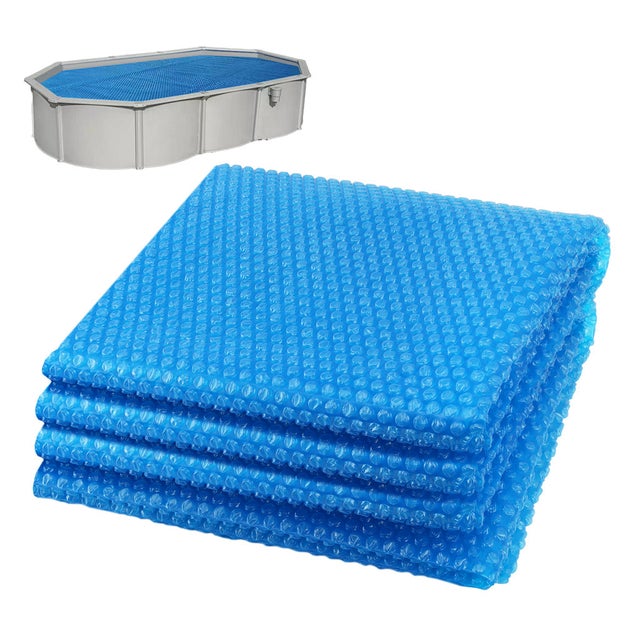 VOUNOT® Cubierta Solar Piscina Rectangular 600x400cm, Azul