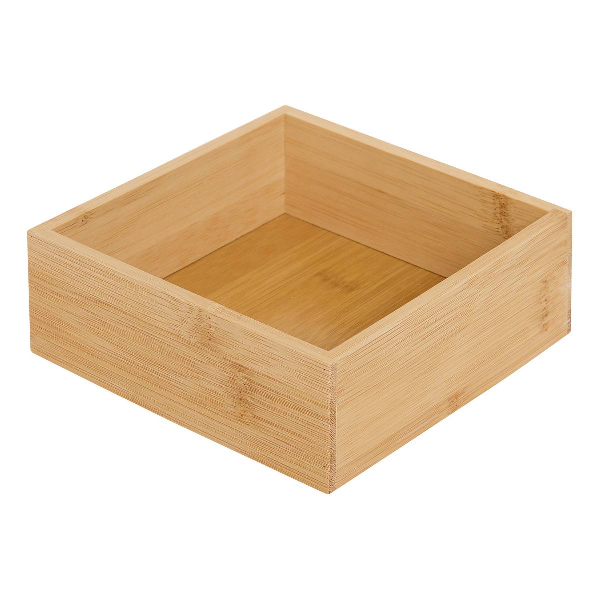 Organiseur bambou l14,5/38,1cm beige 4 pièces - 5five - 4