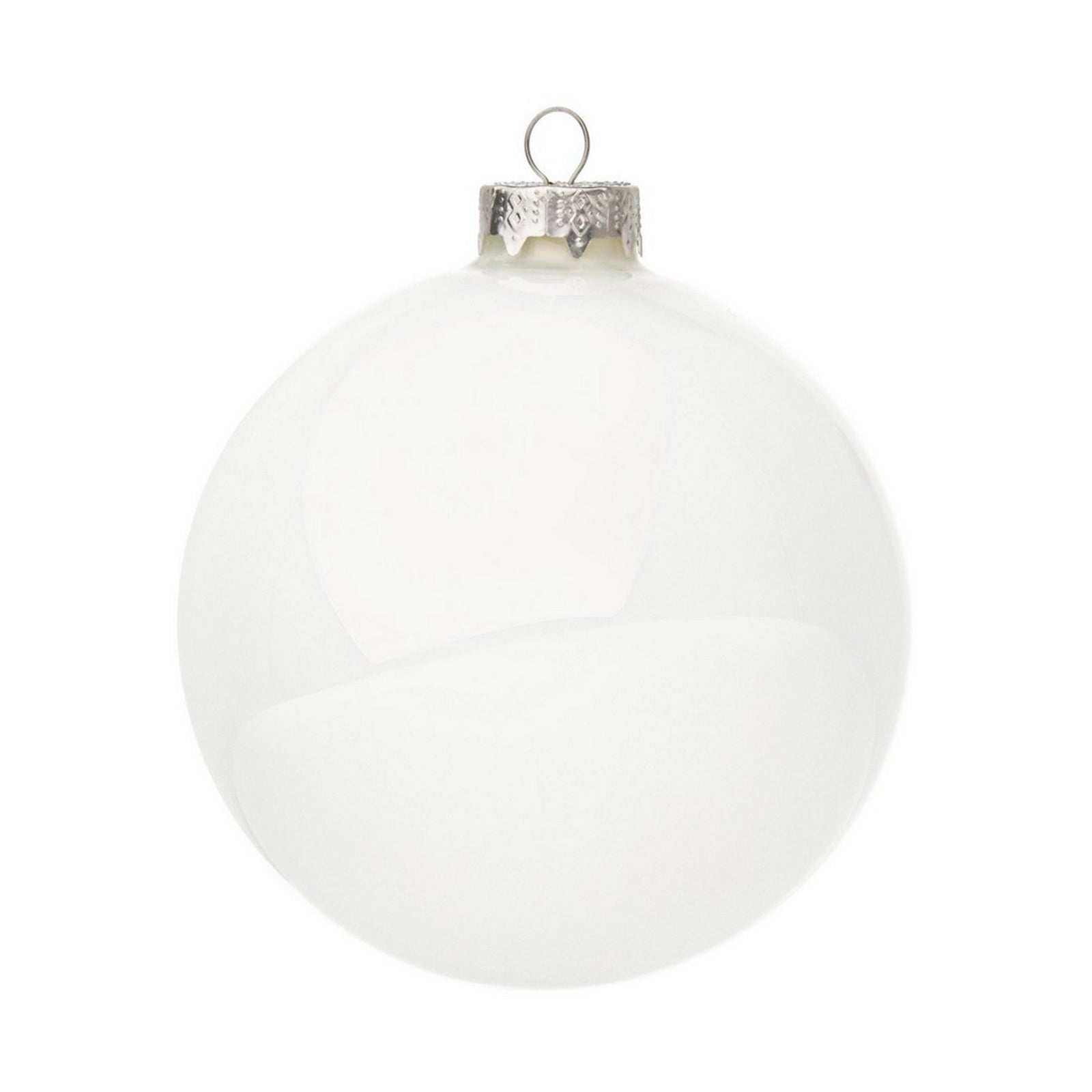 Boules en verre pour sapin de Noël Décoration de Noël blanche / 24 boules Ø 2,5 cm - 3
