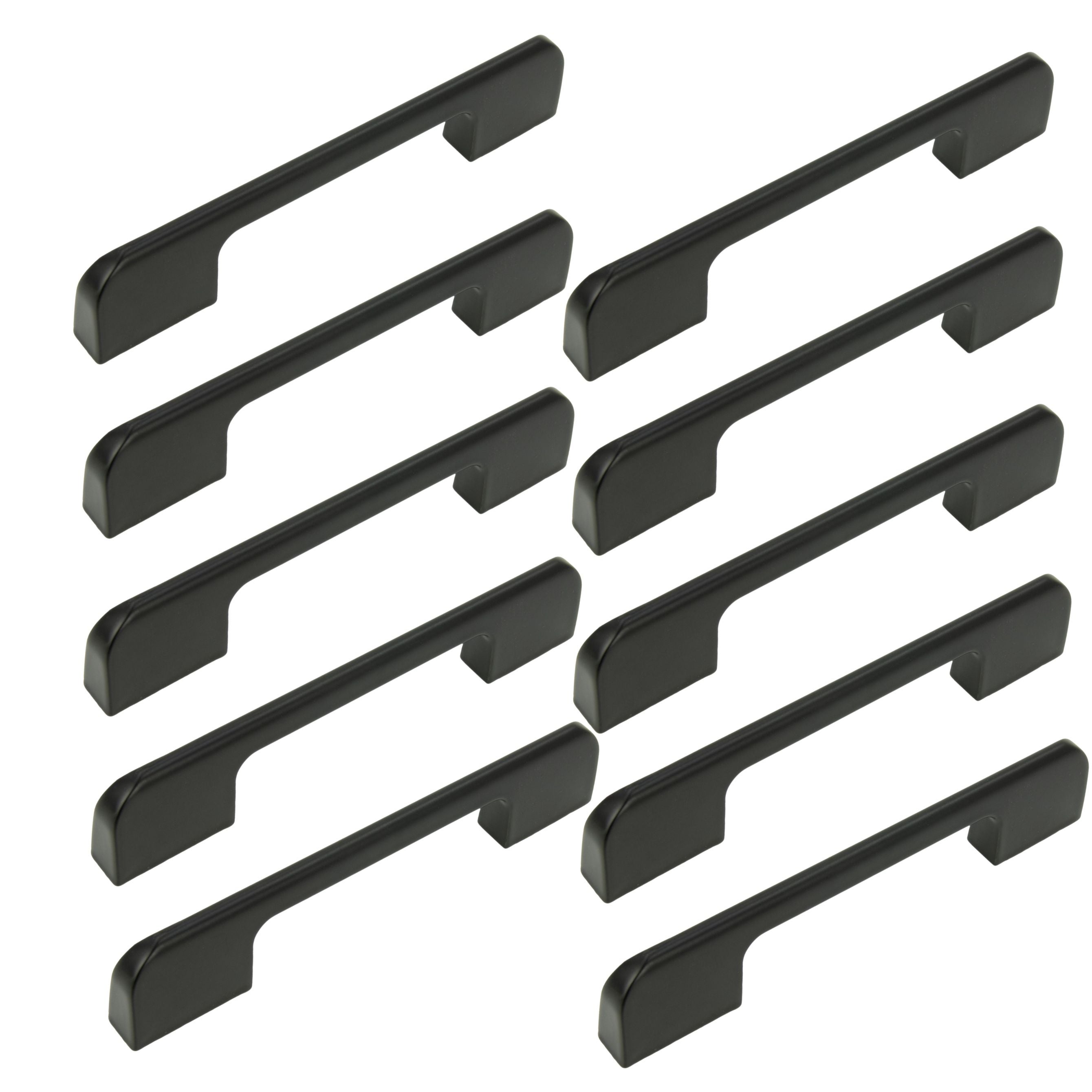 10 x Uchwyt meblowy czarny 96 mm aluminium