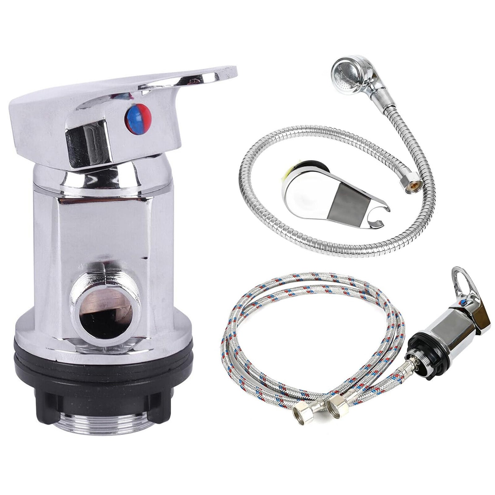 Bateria natryskowa, bateria jednouchwytowa 1/2", natynkowa, bateria natryskowa, bateria prysznicowa, wyjście 1/2" do kampera, samochodu kemp