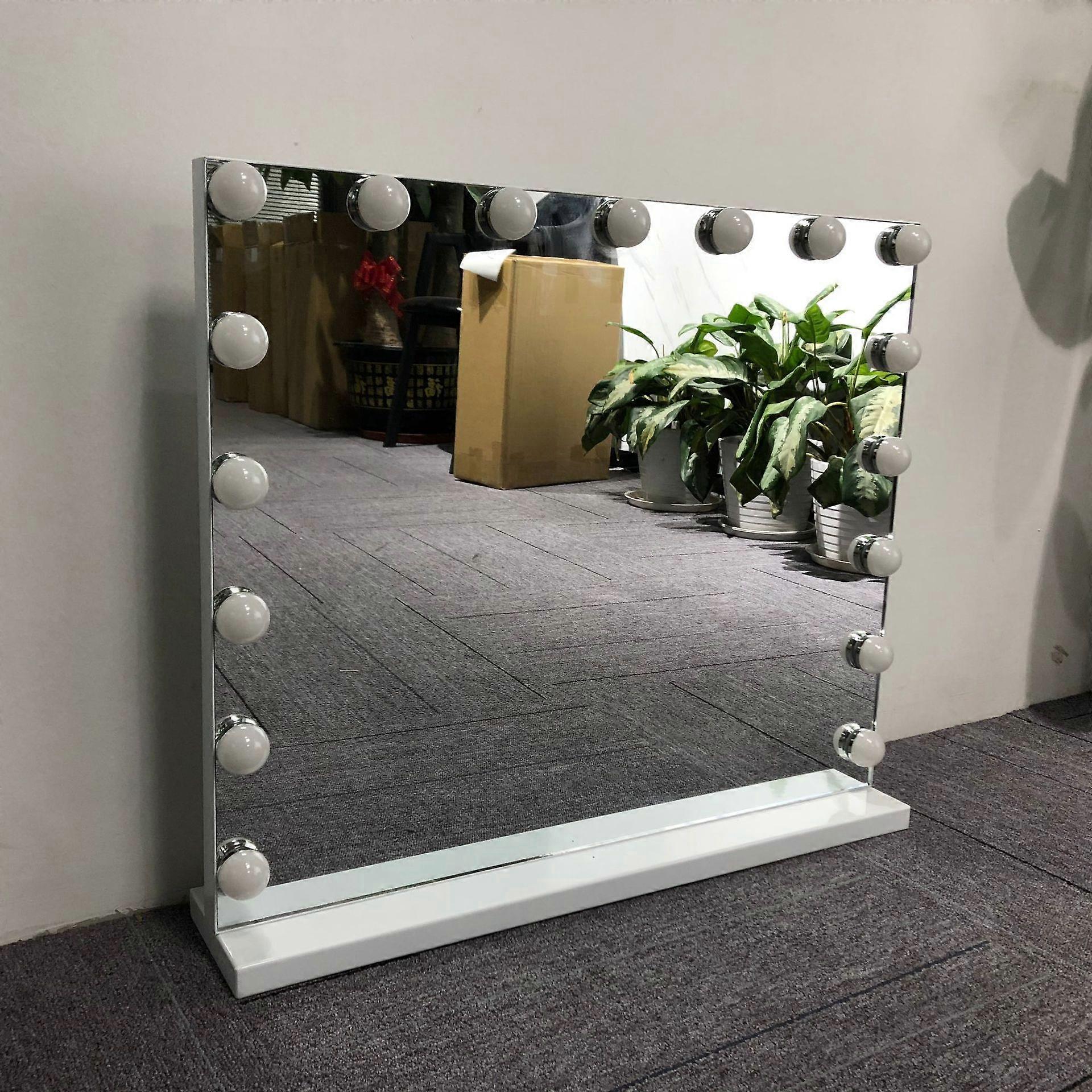 Kit d'éclairage miroir avec 14 ampoules pour coiffeuse, miroir LED Hollywood à intensité variable, éclairage de coiffeuse USB avec interrupteur - 5