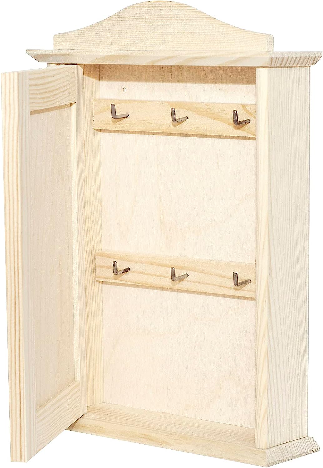 Boîte à Clés En Bois Motif Arbre De Vie - Rangement Décoratif Pour Entrée, Couloir Ou Bureau, Vintage Et Pratique - 4