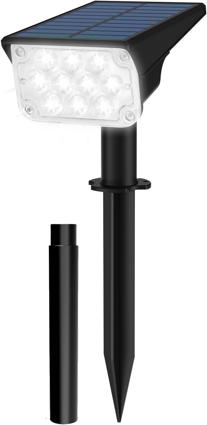 Solarny reflektor świąteczny - idealny do ogrodów, podjazdów, dziedzińców, basenów, tarasów itp. - 1 sztuka, białe światło