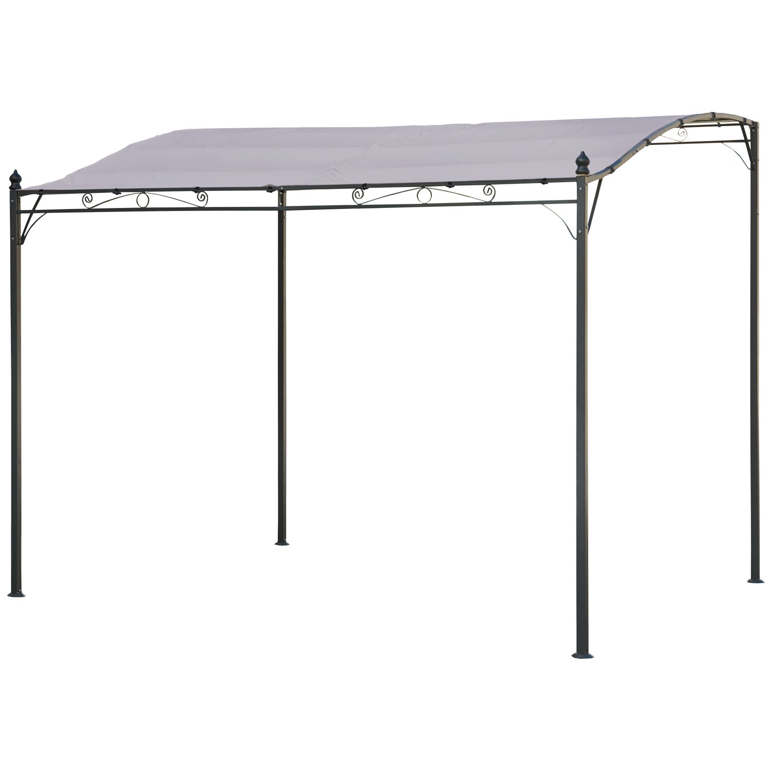 Pergola przyścienna 3 × 2,5 m NICE taupe