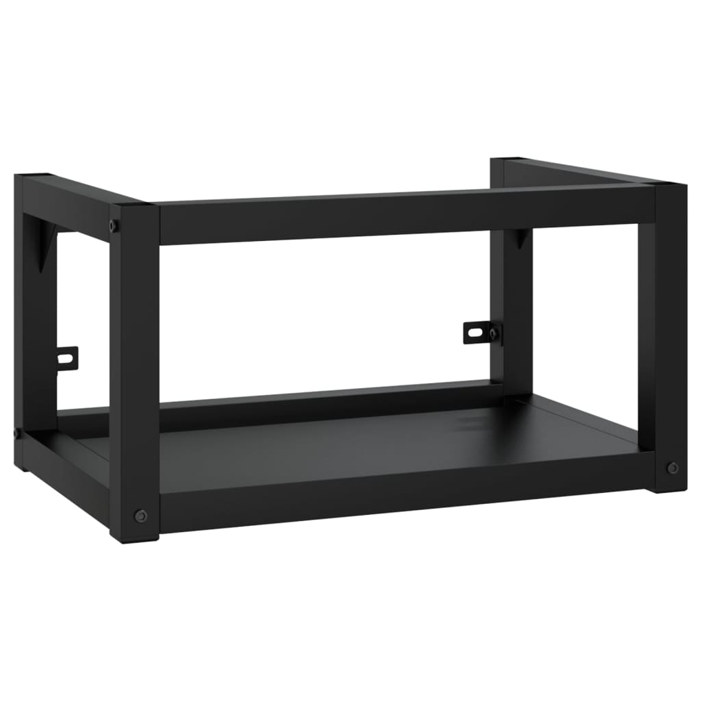 Estructura de lavabo suspendido hierro negro 59x38x31 cm - comfortxl