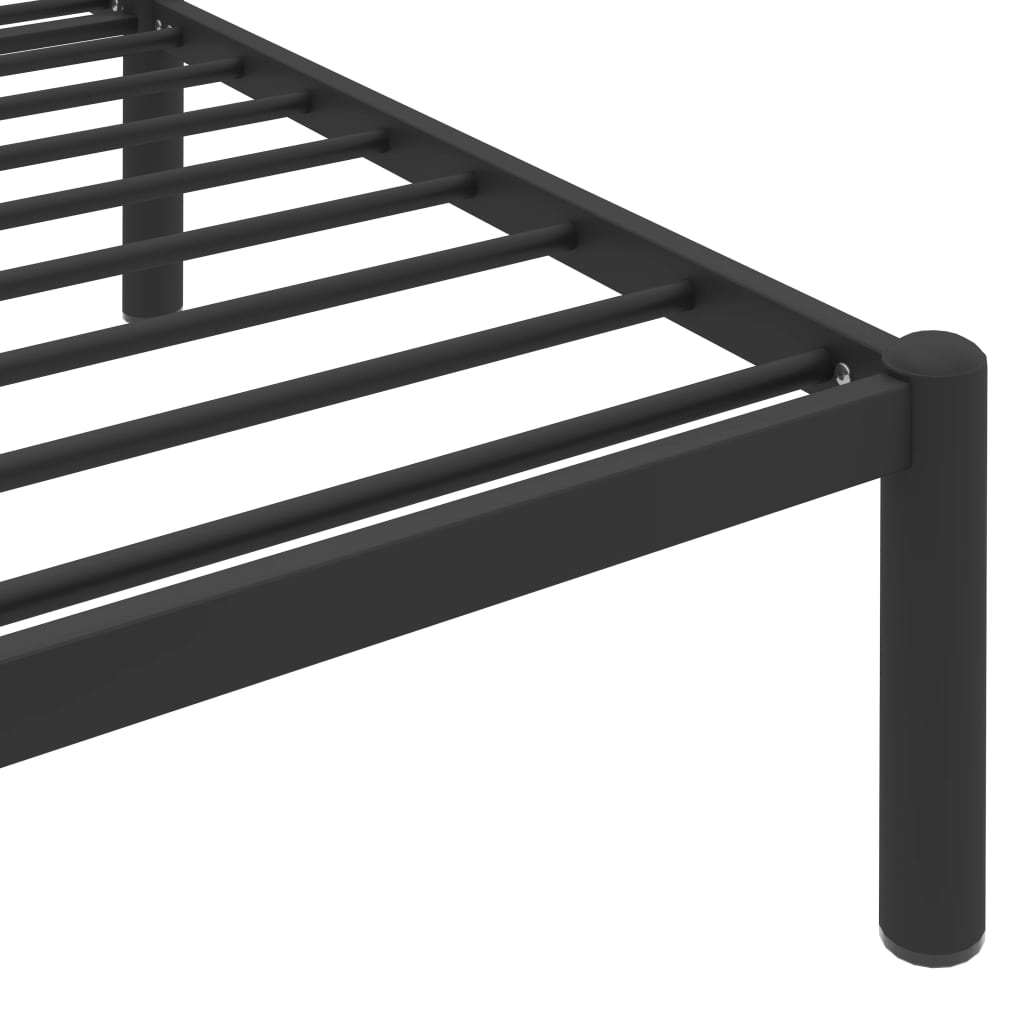Maison Exclusive - Estrutura de cama 200x200 cm metal preto - 6