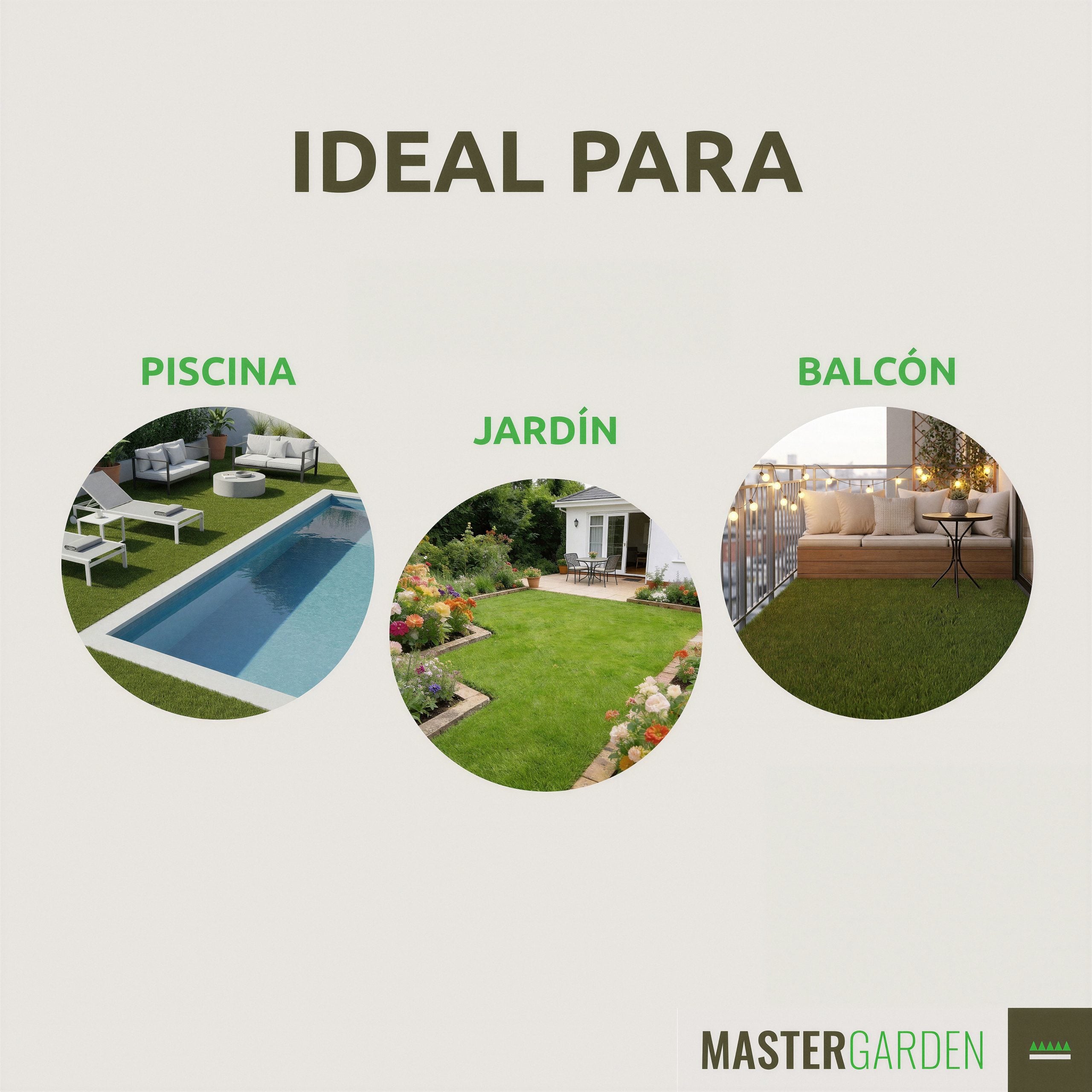 Césped Artificial rollo 2x5m| Mullido 40mm PREMIUM| Suave| Terraza-Jardín. Apto para Mascotas y Niños| 16.800 puntadas| Ignífugo-Drenaje Eficaz - 6