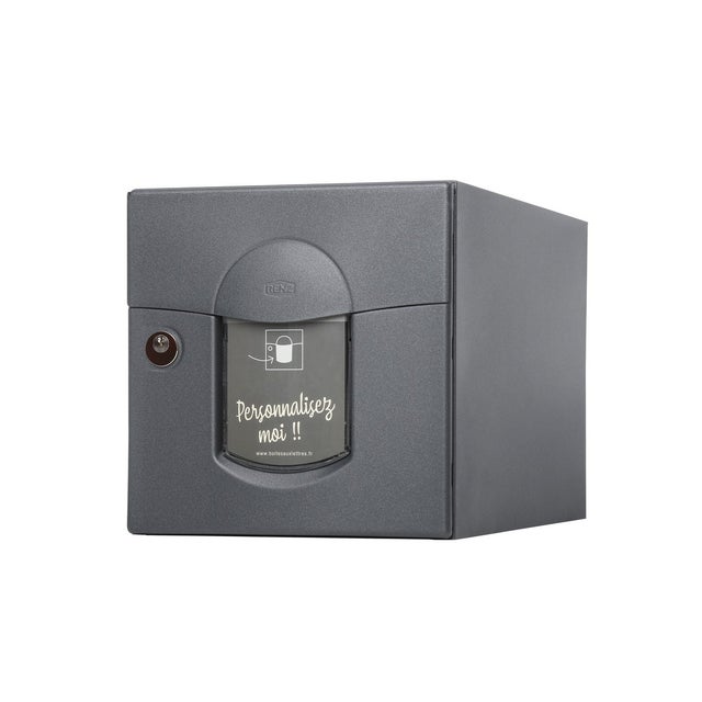 Boîte aux lettres simple face SOLEA - RENZ Gris 400