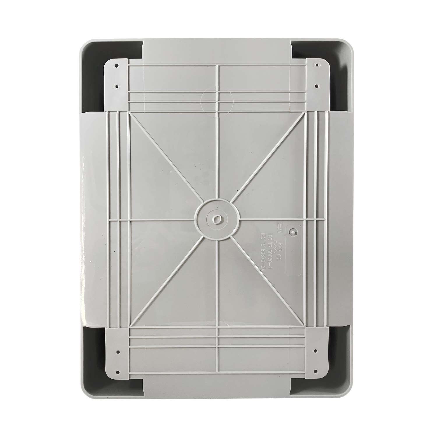 Abs352515 Ide Coffret Abs étanche Ip65 350x250x150 Porte Opaque - Avec Plaque De Montage - 2