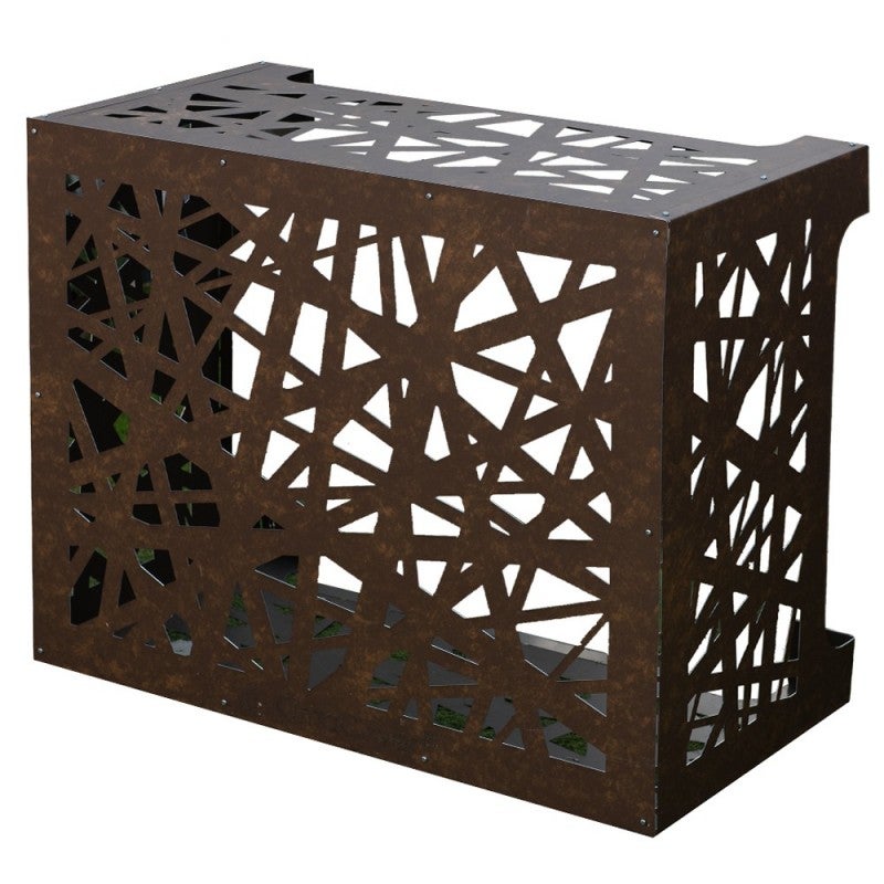 Pokrowiec na klimatyzator ARTIST Bronze Brown Corten Aluminium D86 x G44 x W68 cm