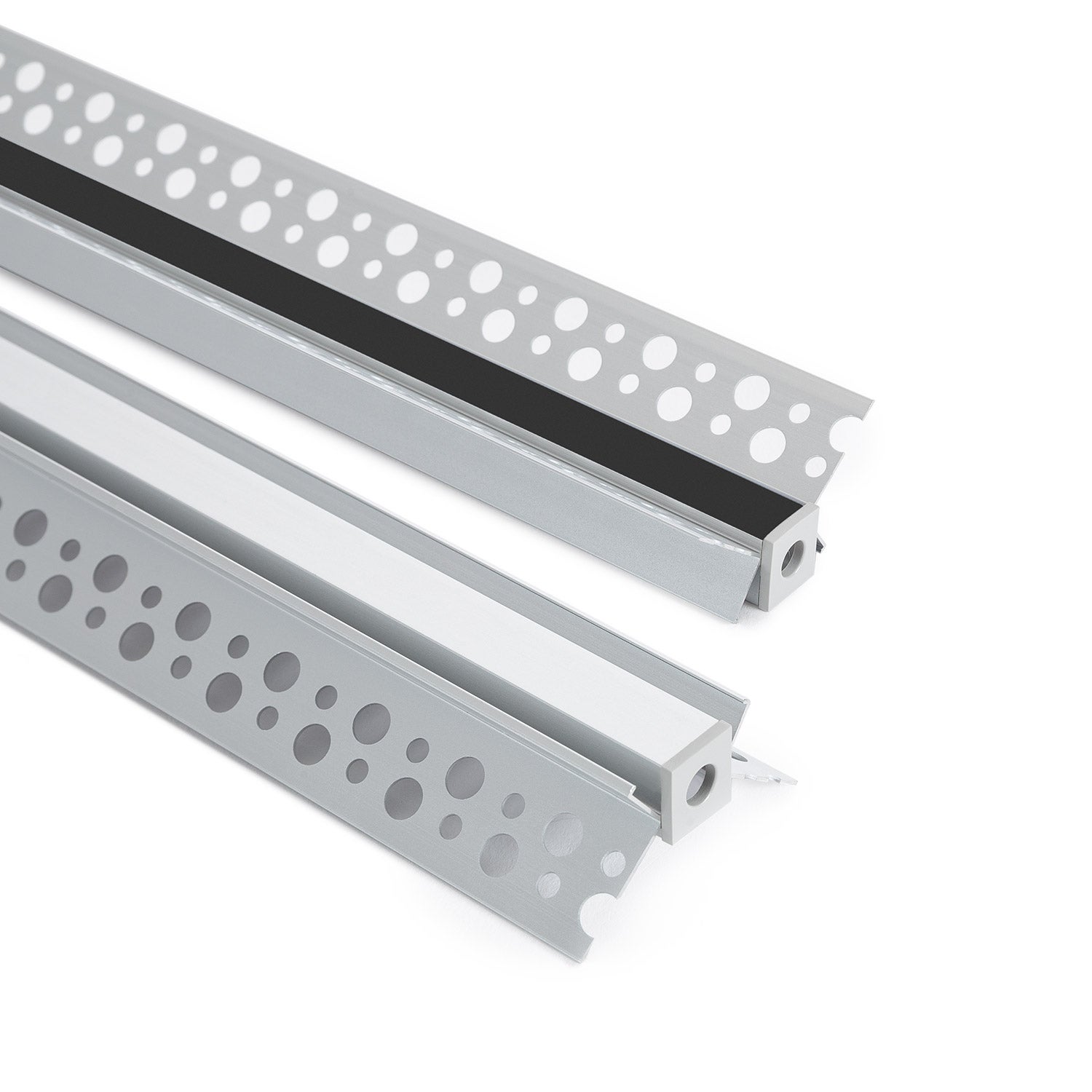 Profilé Aluminium Intégration Plâtre/Placo Angle Intérieur Rubans LED ...