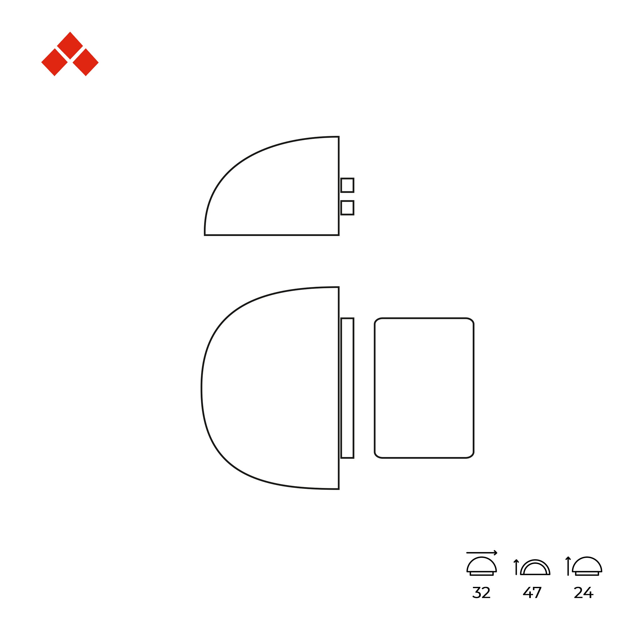 Retenue de porte | Style fonctionnel | Protège les murs et les portes contre les impacts | Fabriqué en hêtre | Finition hêtre laqué transparent | - 2