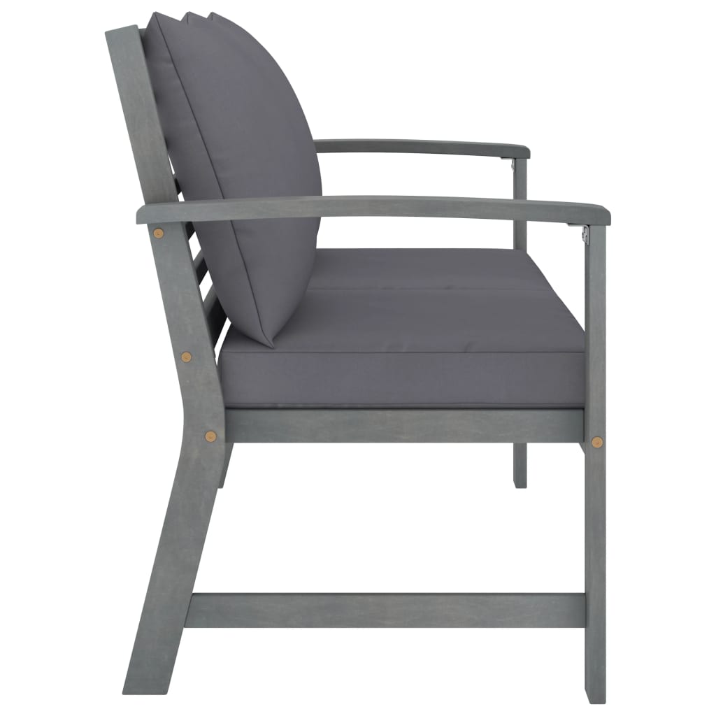 Maison Exclusive - Set Divani da Giardino 4 pz con Cuscini in Massello di Acacia - 5