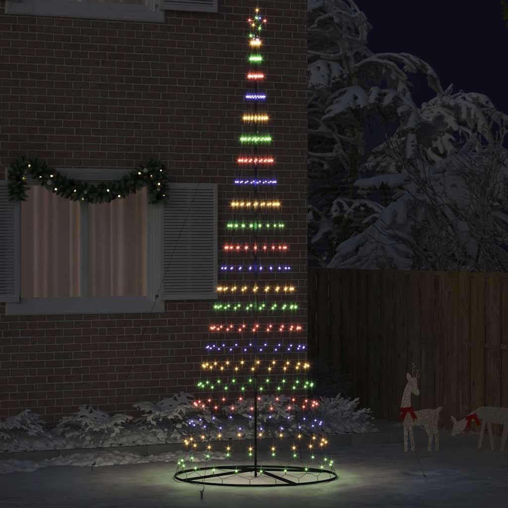 Choinka świąteczna LED Wielokolorowe 138.5 x 138.5 x 399 cm