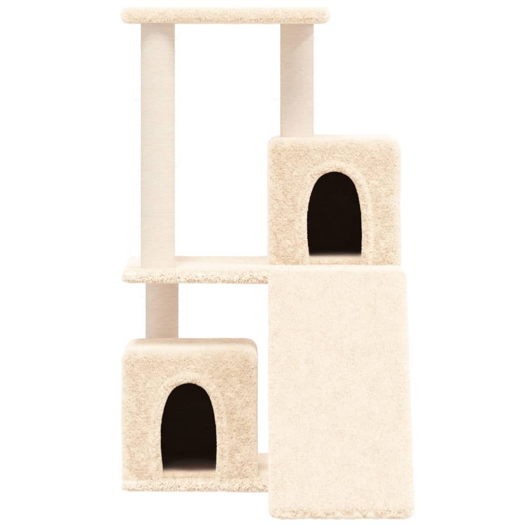 Maison Exclusive - Árvore para gatos c/ postes arranhadores sisal 82 cm cor creme - 3