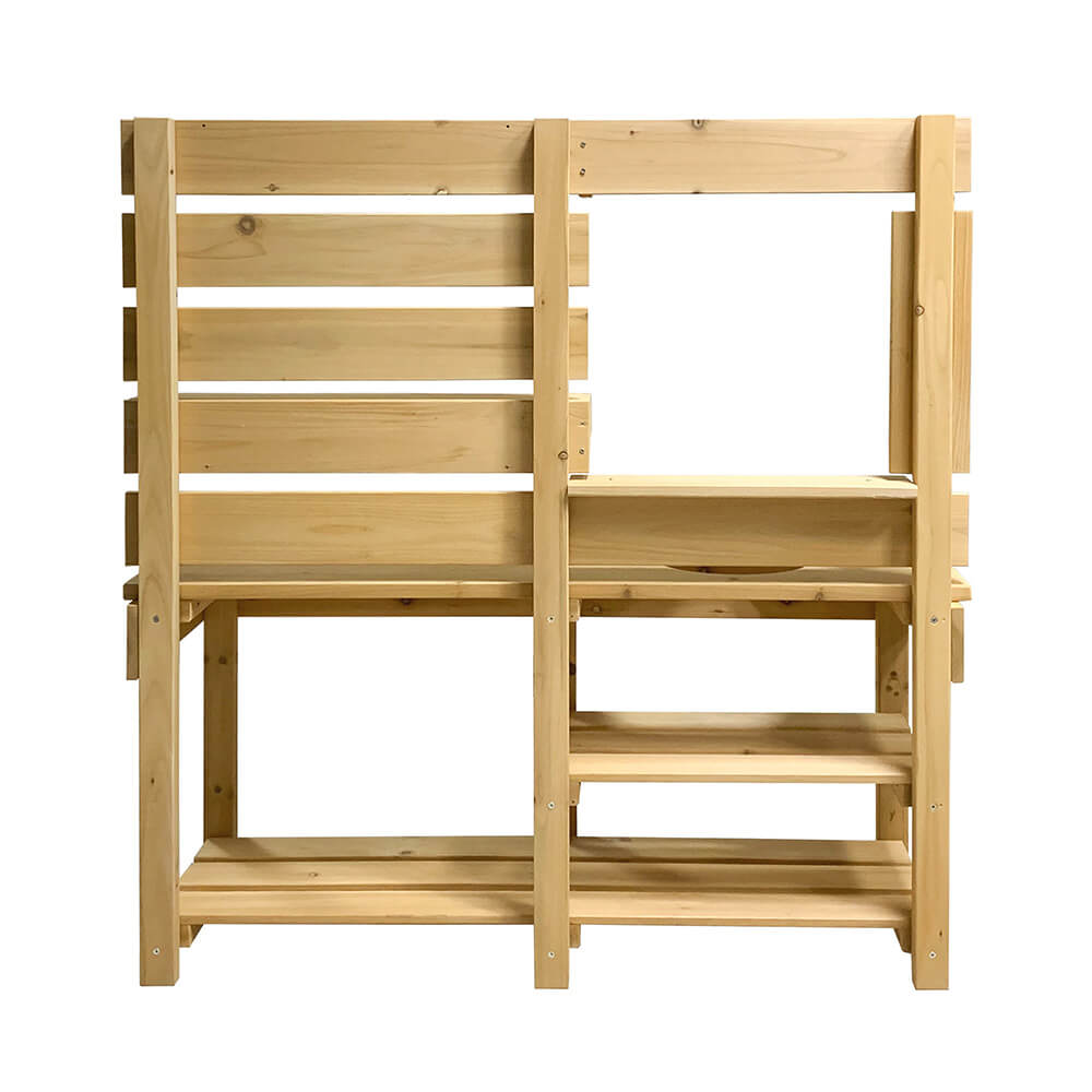 HOME DELUXE - Cuisine boueuse MANDU - Dimensions : 103 x 35 x 110 cm - en bois de sapin, accessoires complets inclus I Cuisine de jeu Jouets - 6