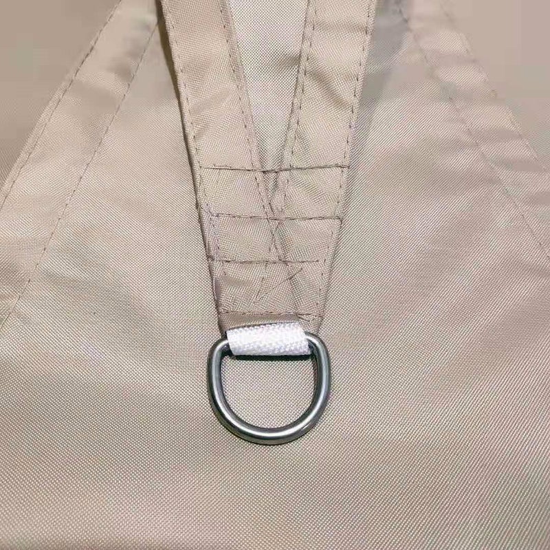 Wodoodporny trójkątny żagiel przeciwsłoneczny w kolorze khaki żagiel ogrodowy m markiza chroniąca przed słońcem i promieniowaniem UV z akcesoriami