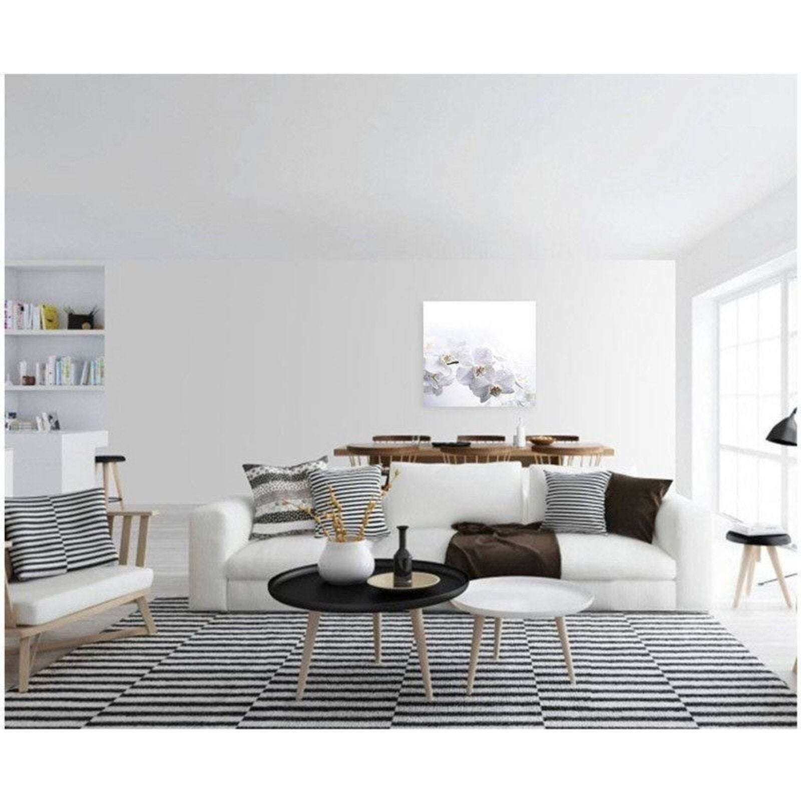 Tableau orchidées blanches 1 - 70 x 100 cm - 3