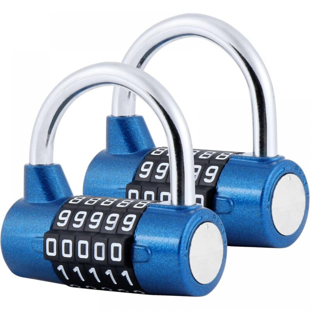 Lot De 2 Cadenas à Code 5 Chiffres Pour Vélo - Câble Spiralé 150 Cm, Haute Sécurité