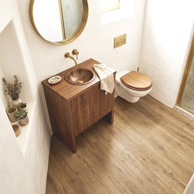 Abaco| Suelo vinílico SPC, 6mm, calidad Premium / Clic antihumedad para baño y cocina. Antideslizante. Roble Volterra - 9
