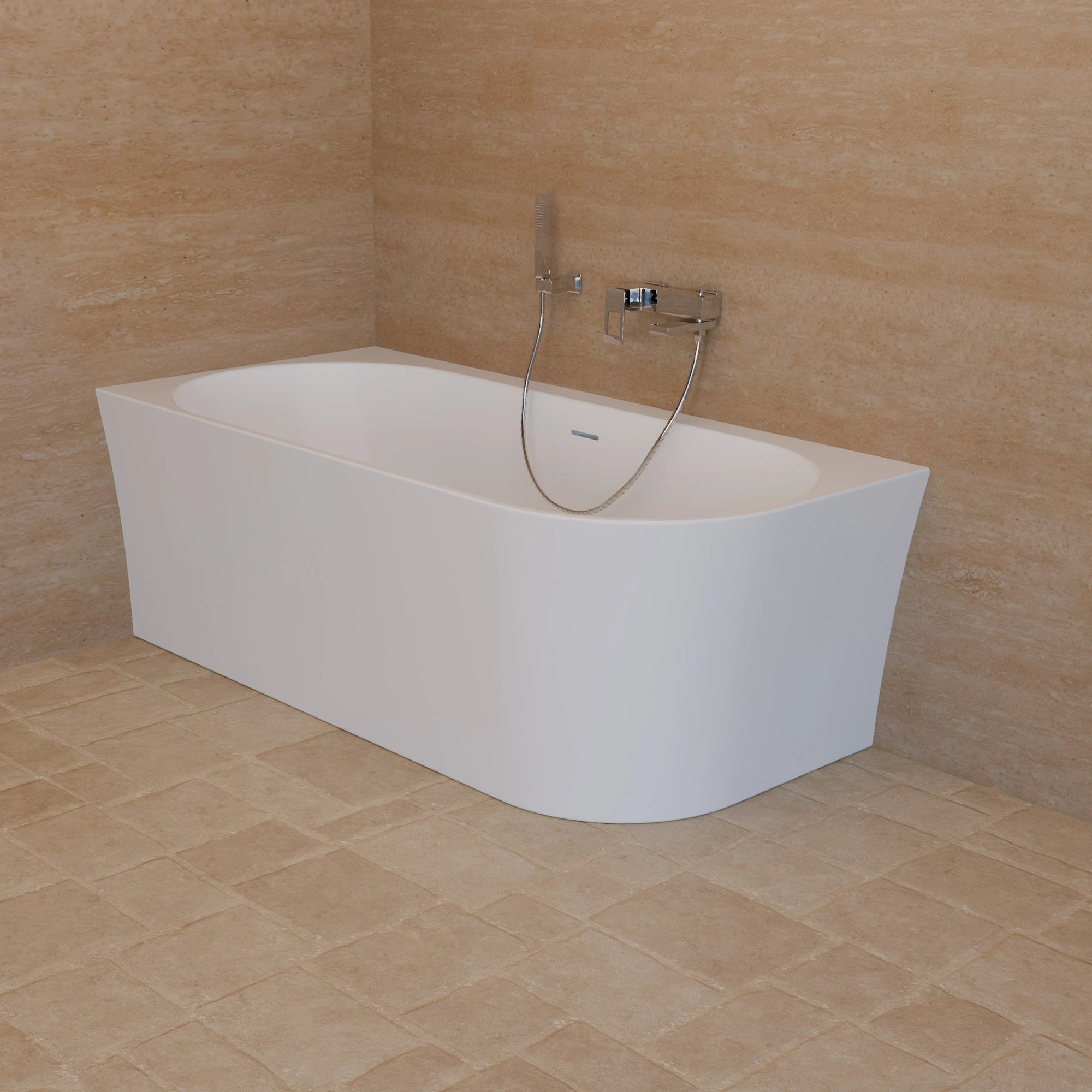Baignoire Ilot Cosmic 160 gauche blanche 160 x76 x58 cm, by SPALINA - 3