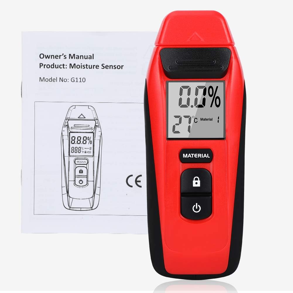 Hygromètre de précision，Testeur D'humidité avec écran LED et 2 Broches, Peut Détecter le Bois, les Murs et les Matériaux de Construction - 4