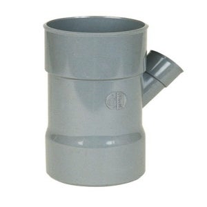 Coude PVC Nicoll 87°30 - Mâle-Femelle Ø100mm - Gris - Pour Évacuation Eaux