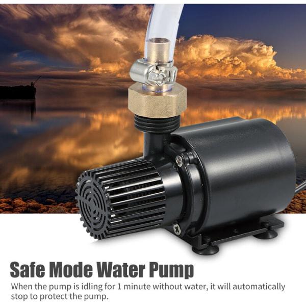 Pompe à eau submersible 800 l/h 5 m DC 12 V, pompe amphibie pour bassin, aquarium, fontaine solaire, piscine, circulation d'eau - 3