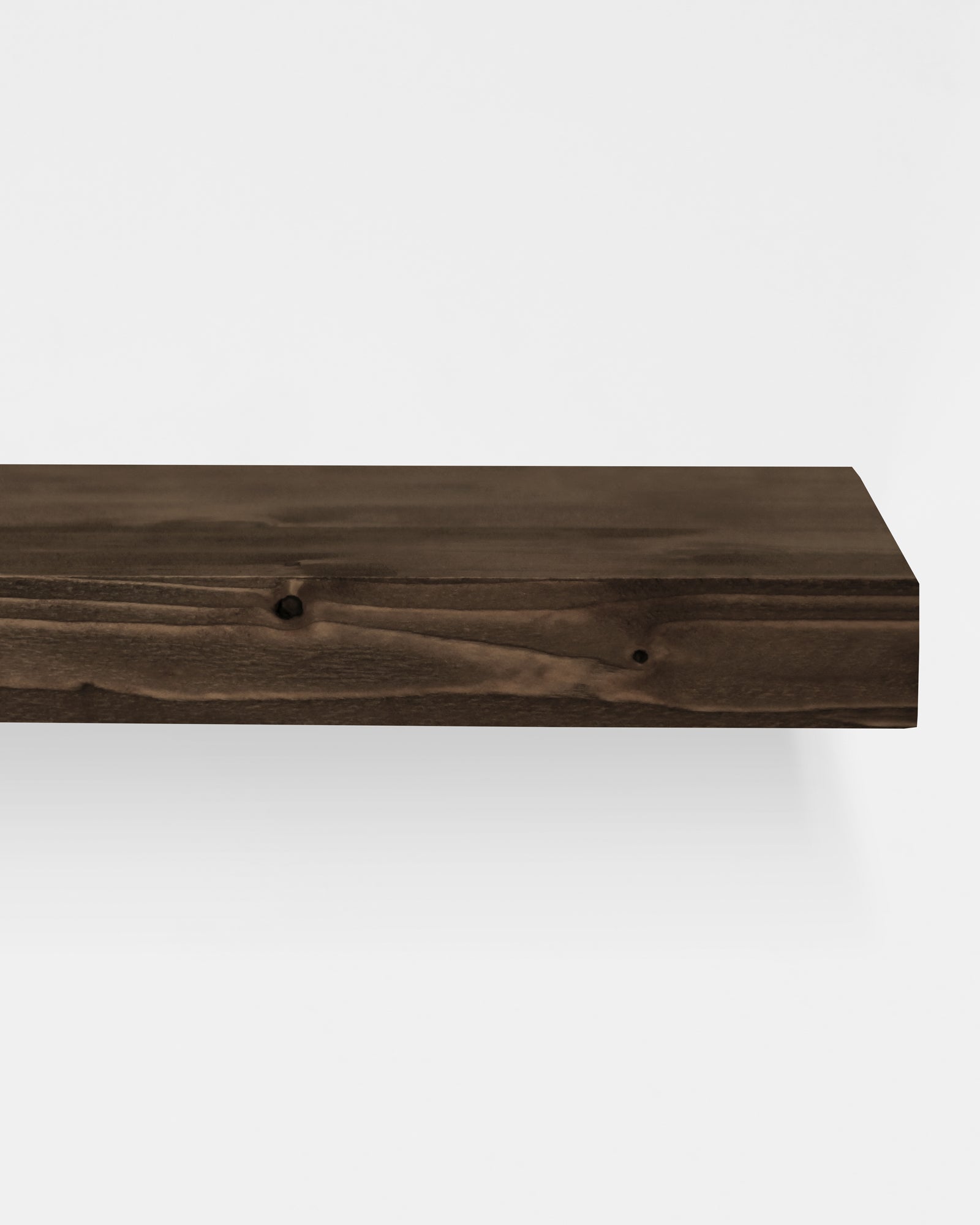 Étagère 120x3,2x20cm flottante en bois massif ton noyer DECOWOOD - Modèle MELVA - 4