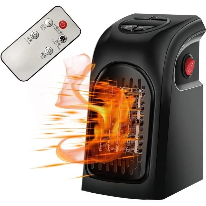 Ceramiczny grzejnik wentylatorowy 400 W, cichy grzejnik wentylatorowy, mini grzejnik wentylatorowy, ekonomiczny grzejnik elektryczny