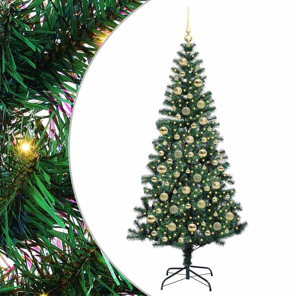 Firlar Sapin de Noël artificiel floqué de neige de 45,7 cm avec lumières LED, arbre de Noël artificiel à piles pour décoration de table de vacances