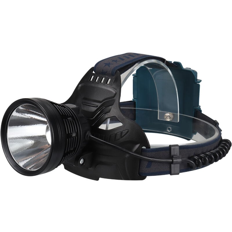 Lampe Frontale LED Rechargeable étanche IPX5 - Légère (0,1 Kg), Pour Travail, Pêche, Randonnée