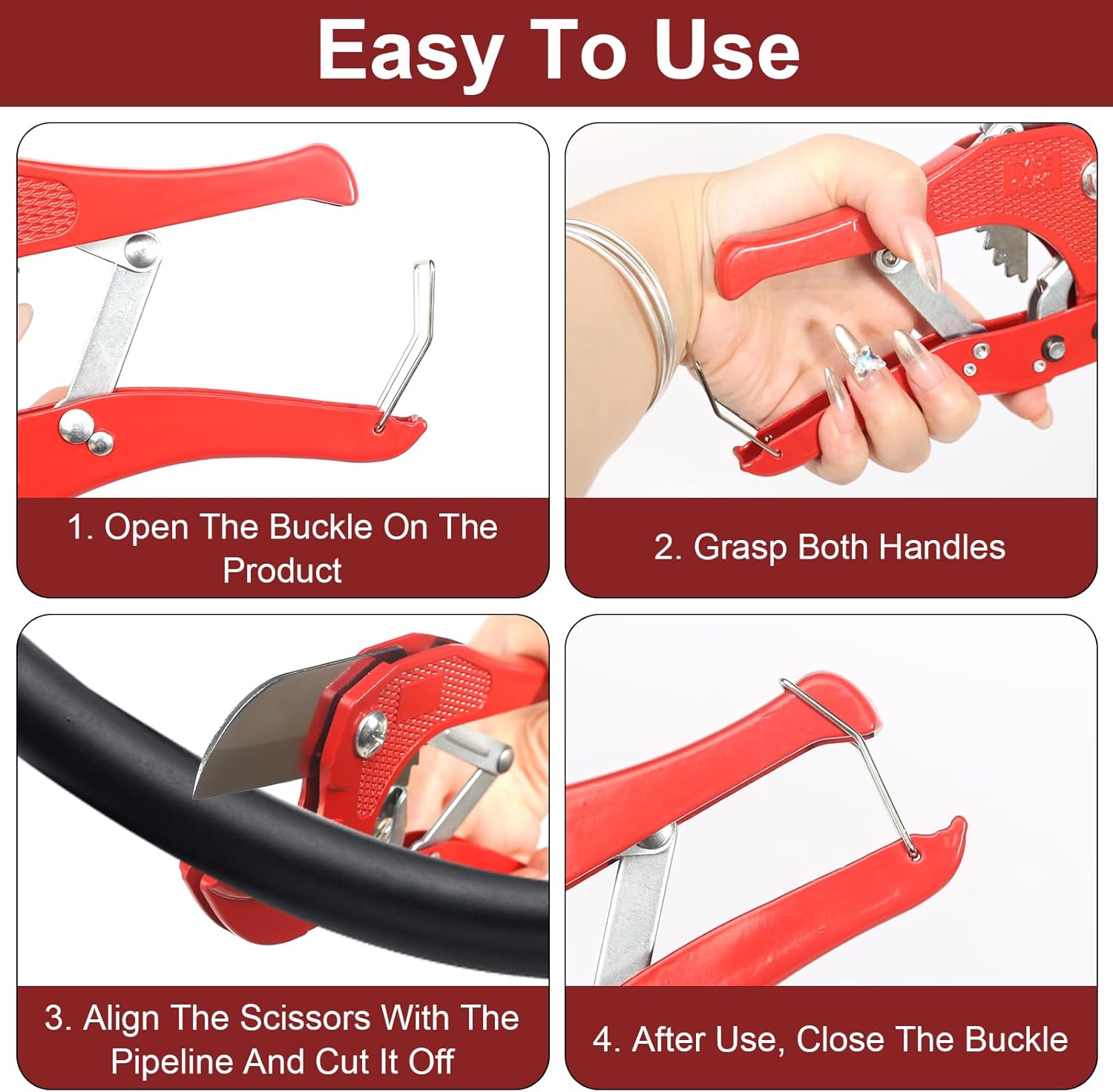 Pince Coupe Tube - Pour Tuyaux PE Multicouche Ø 12 à 32 mm - 6